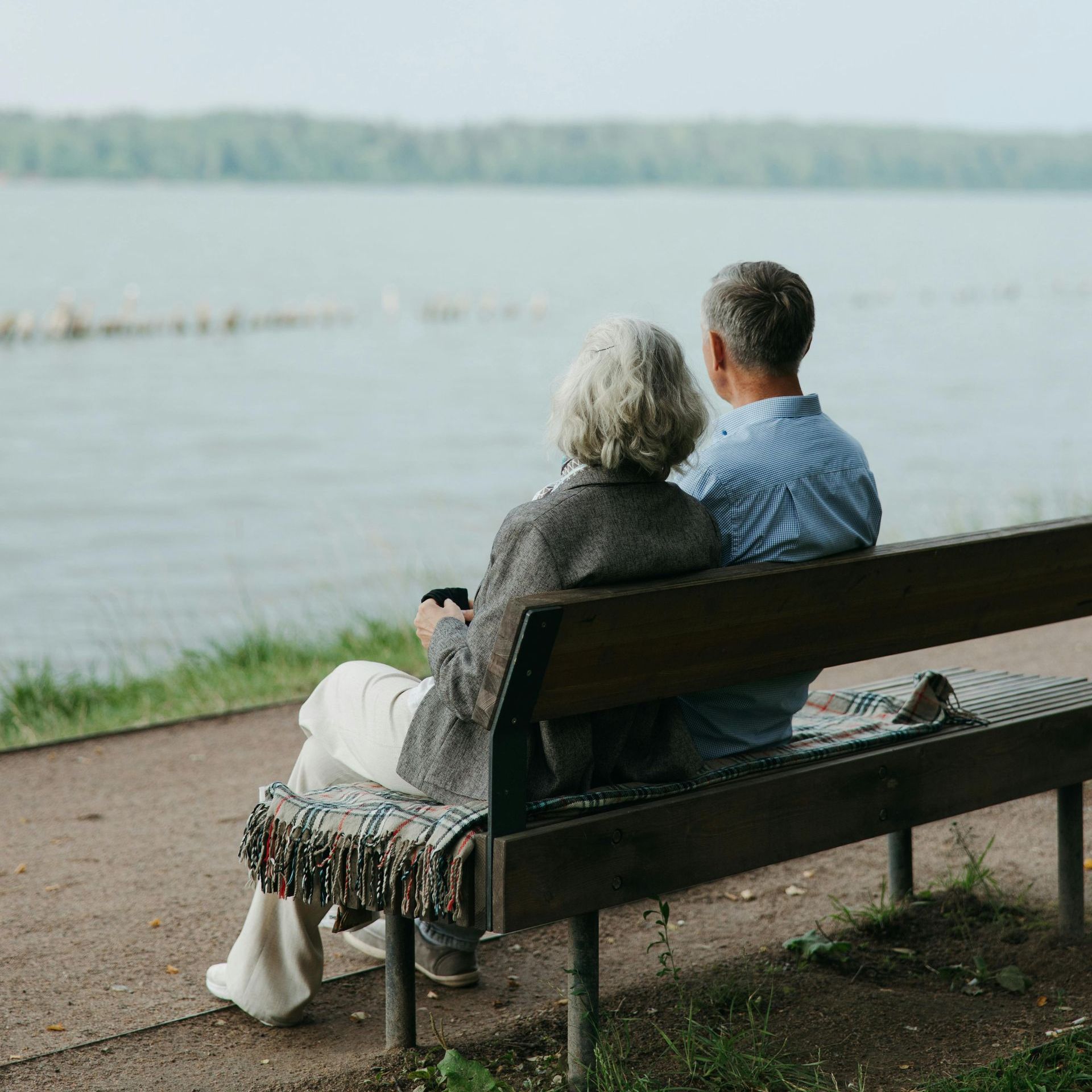 happy retired couple in Garland, TX