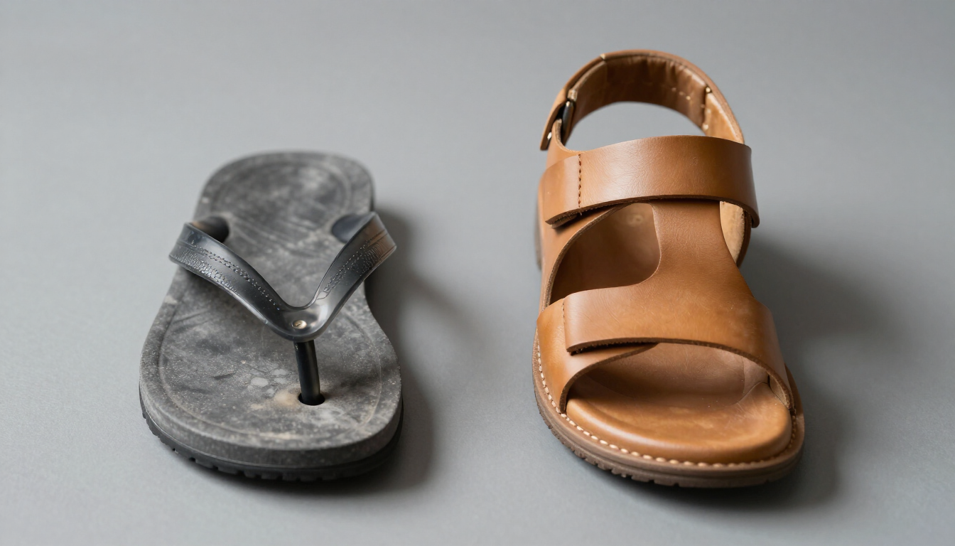 Supportive Sandals vs Flat Flip Flops