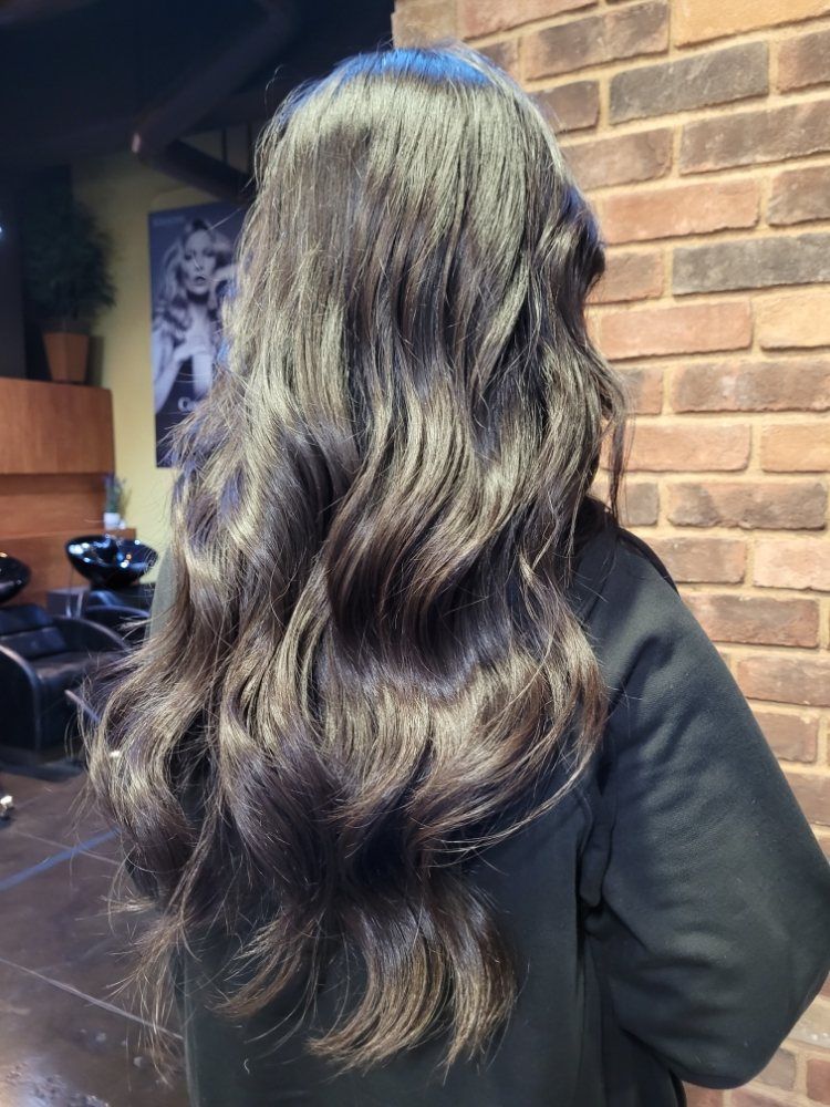 Woman Holding A Hair Extension — Arcadia, CA — Yidi Chen Stylist Hair Salon