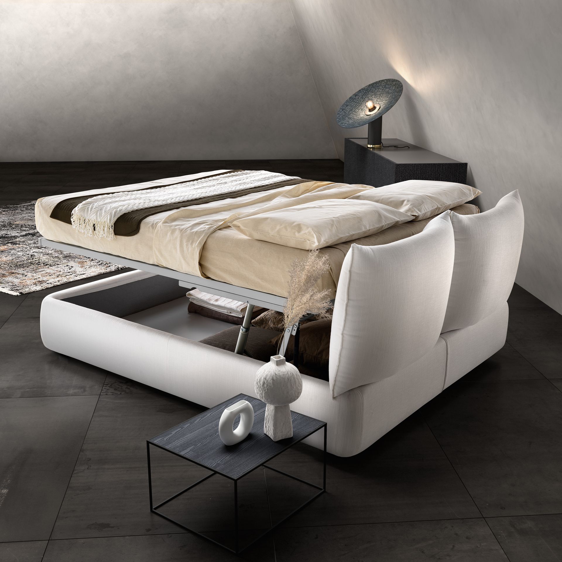 letto moderno contenitore