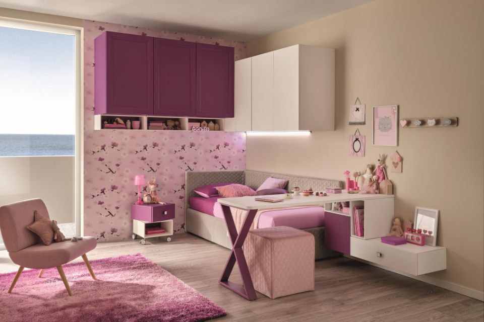 Cameretta bambini toni gialli