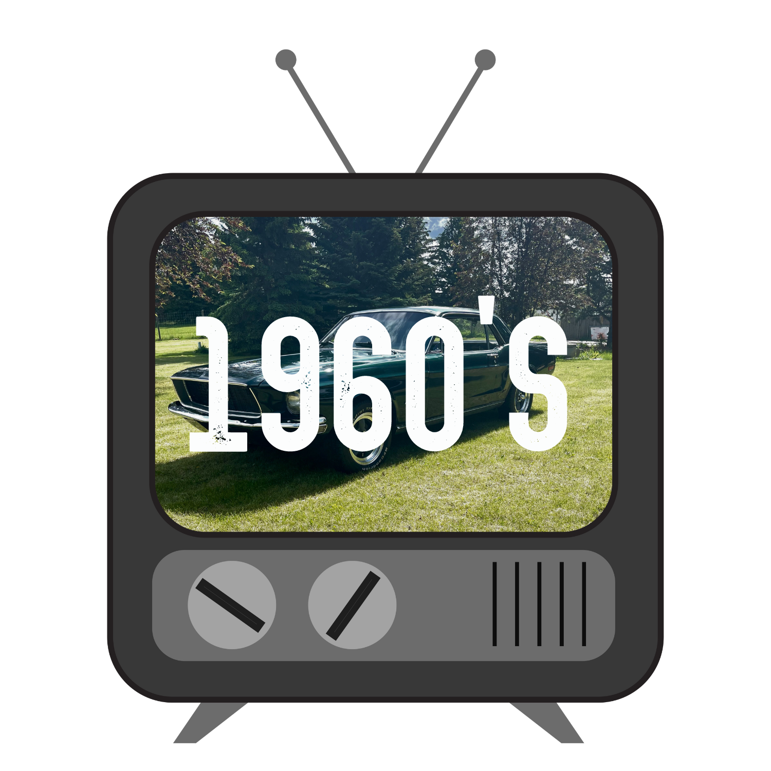 retro TV listing different decades