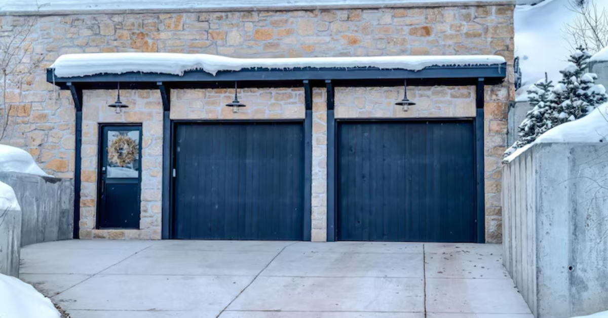 Image showcasing Modern Home Garage Door Design Ideas