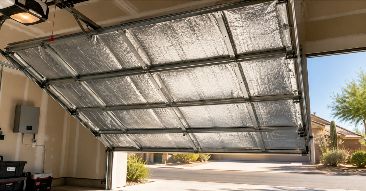 Garage Door Insulation for Hot Climates