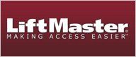 lift master logo is red and white and says `` making access easier '' .