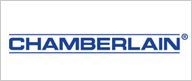 Chamberlain logo in blue text with a registered trademark symbol.