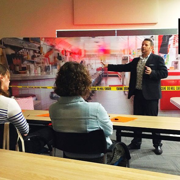 Luke Taylor facilitating a workshop