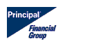 Principal Financial Group logo: White text on blue angled shape.