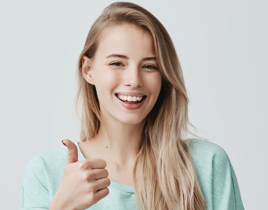 happy and informed woman