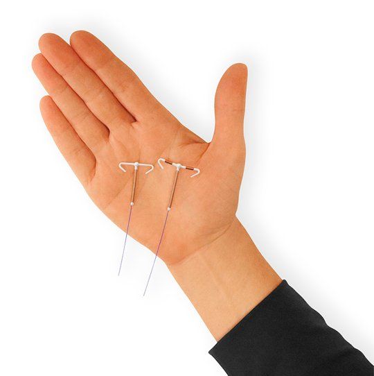 IUD on hand