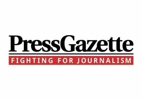 The Press Gazette logo with the black text