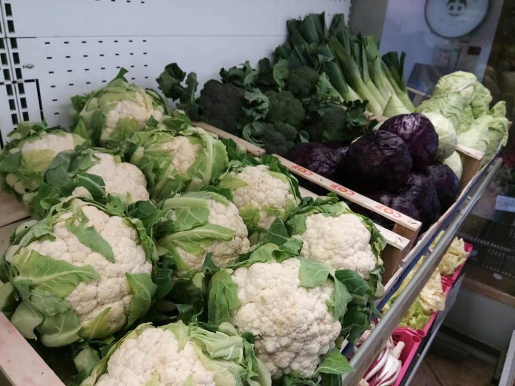 cavolfiori in cassetta