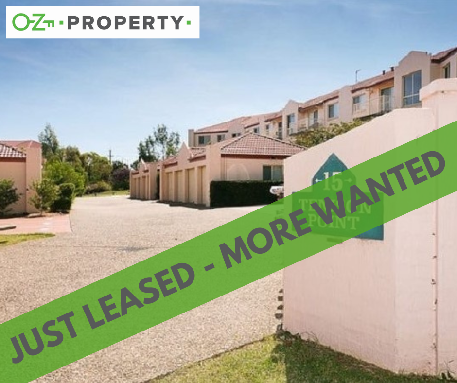 A sign that says just leased more wanted on it