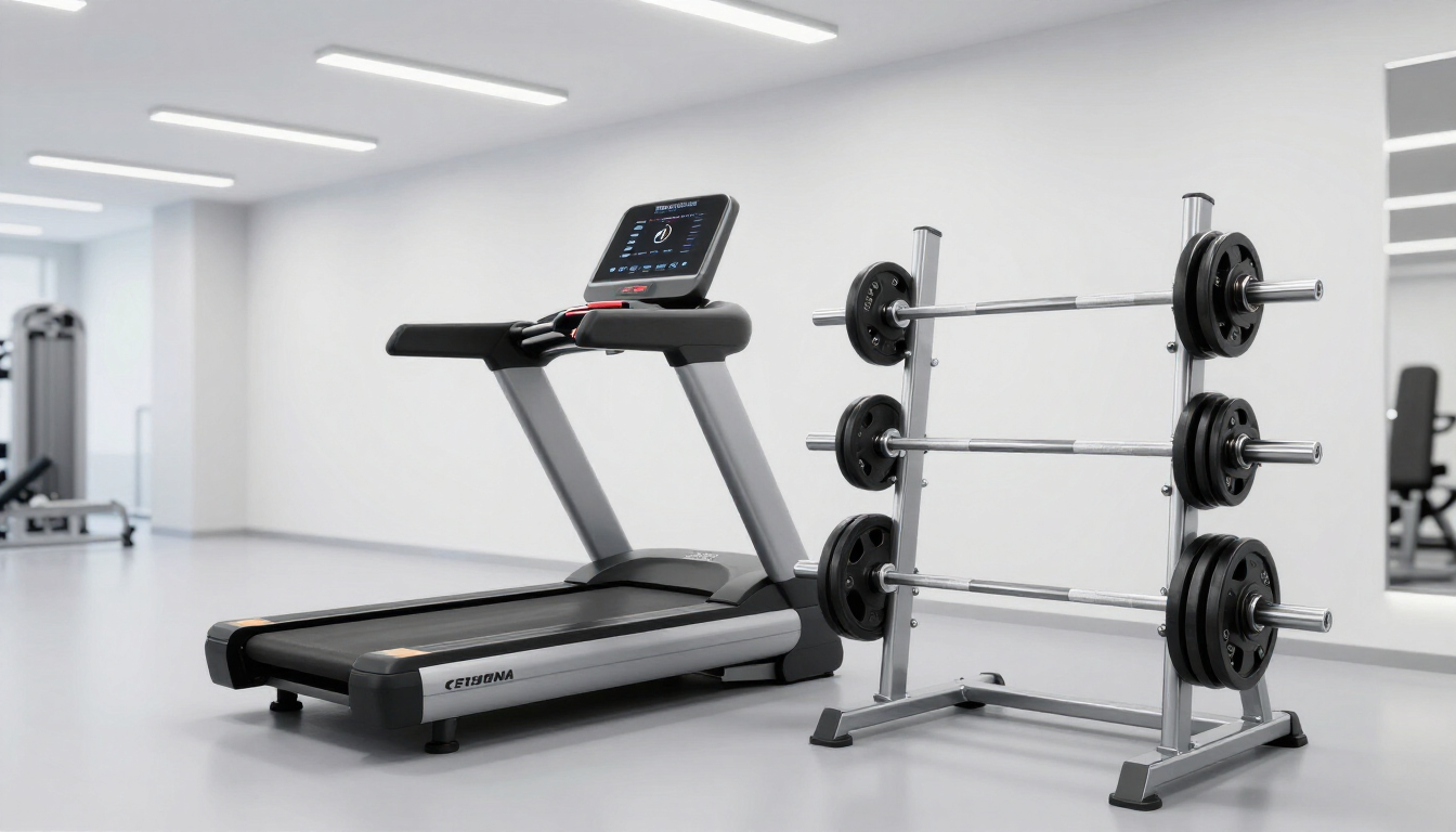 Fitness apparatuur in een moderne sportschool