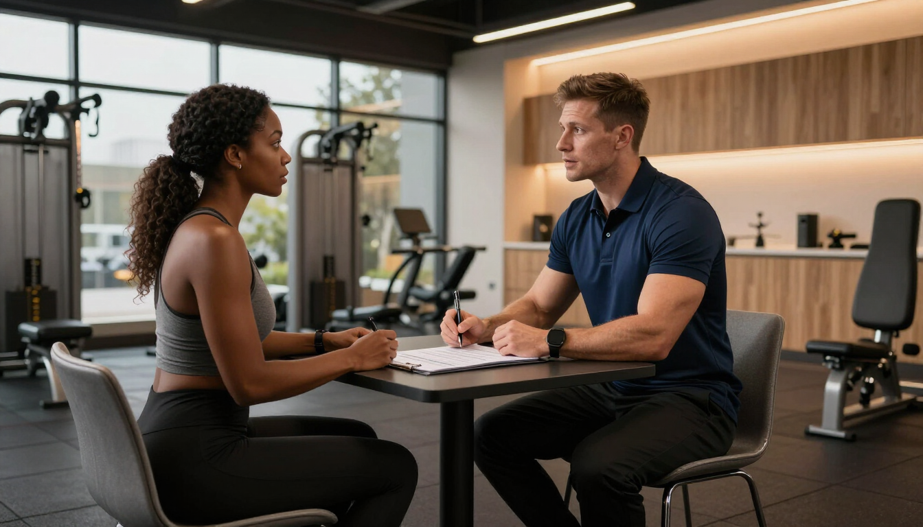 Intakegesprek bij een personal trainer in Apeldoorn voor een fittere leefstijl.