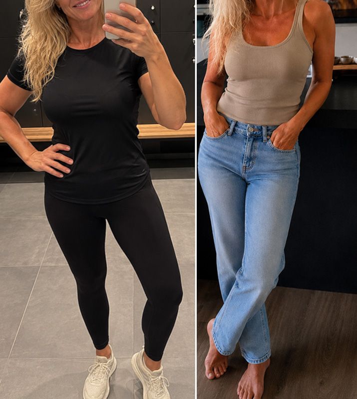 Voor en na personal training