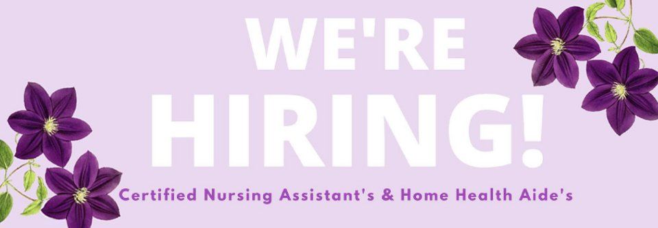 Pampering Plus Hiring CNA & HHA