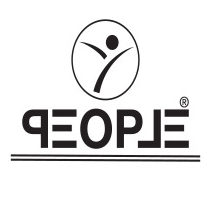 Logo con la scritta "PEOPLE" sotto un cerchio con una figura umana protesa verso l'alto.