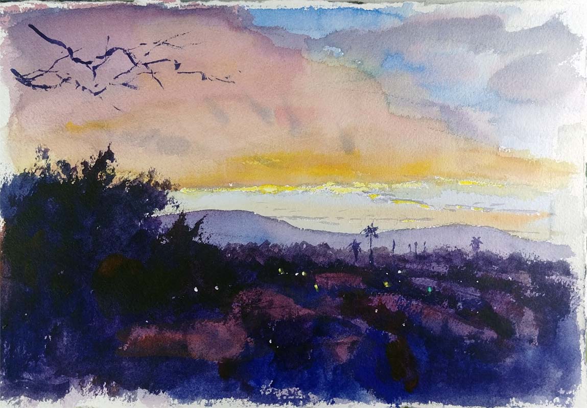 oil acrylic watercolor virtual live zoom landscapes class painting lesson robert sherrill workshops