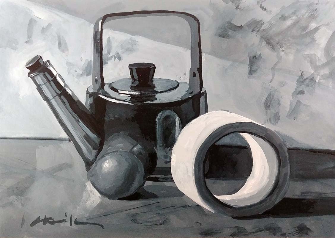 oil acrylic watercolor virtual live zoom still life class painting robert sherrill workshops