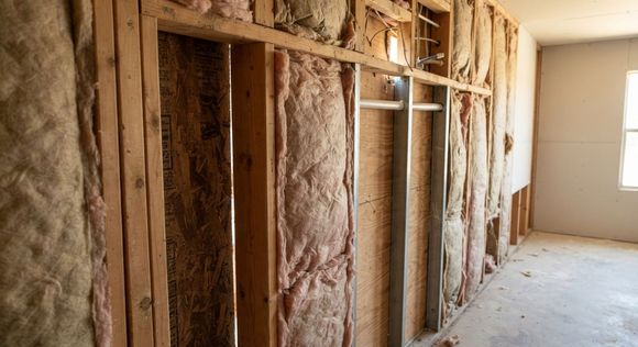 Insulation gaps and poor wall coverage in a Harlingen Texas building
