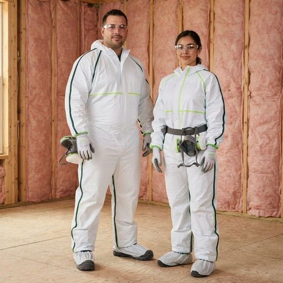 Two professional insulation technicians in Harlingen Texas