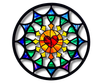 Image of our Rose Window Logo.