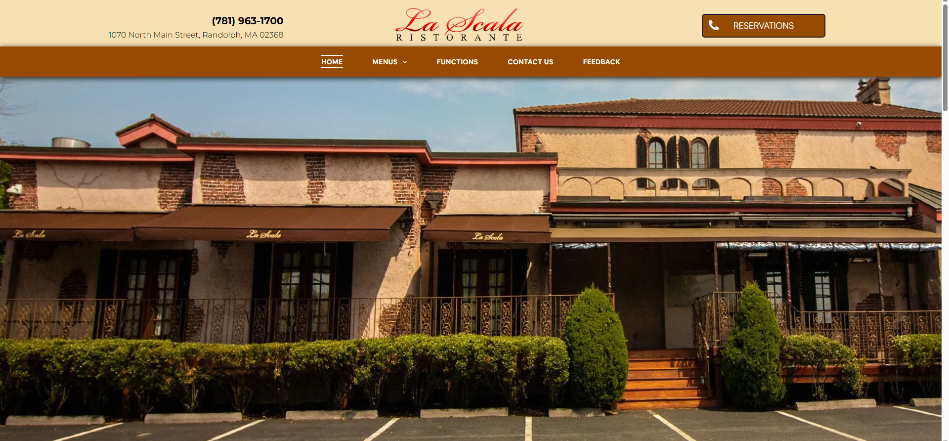 La Scala Ristorante website project showcasing Italian dining, restaurant website design, local SEO, Google Business Profile optimization, and digital marketing services developed by V360Media.