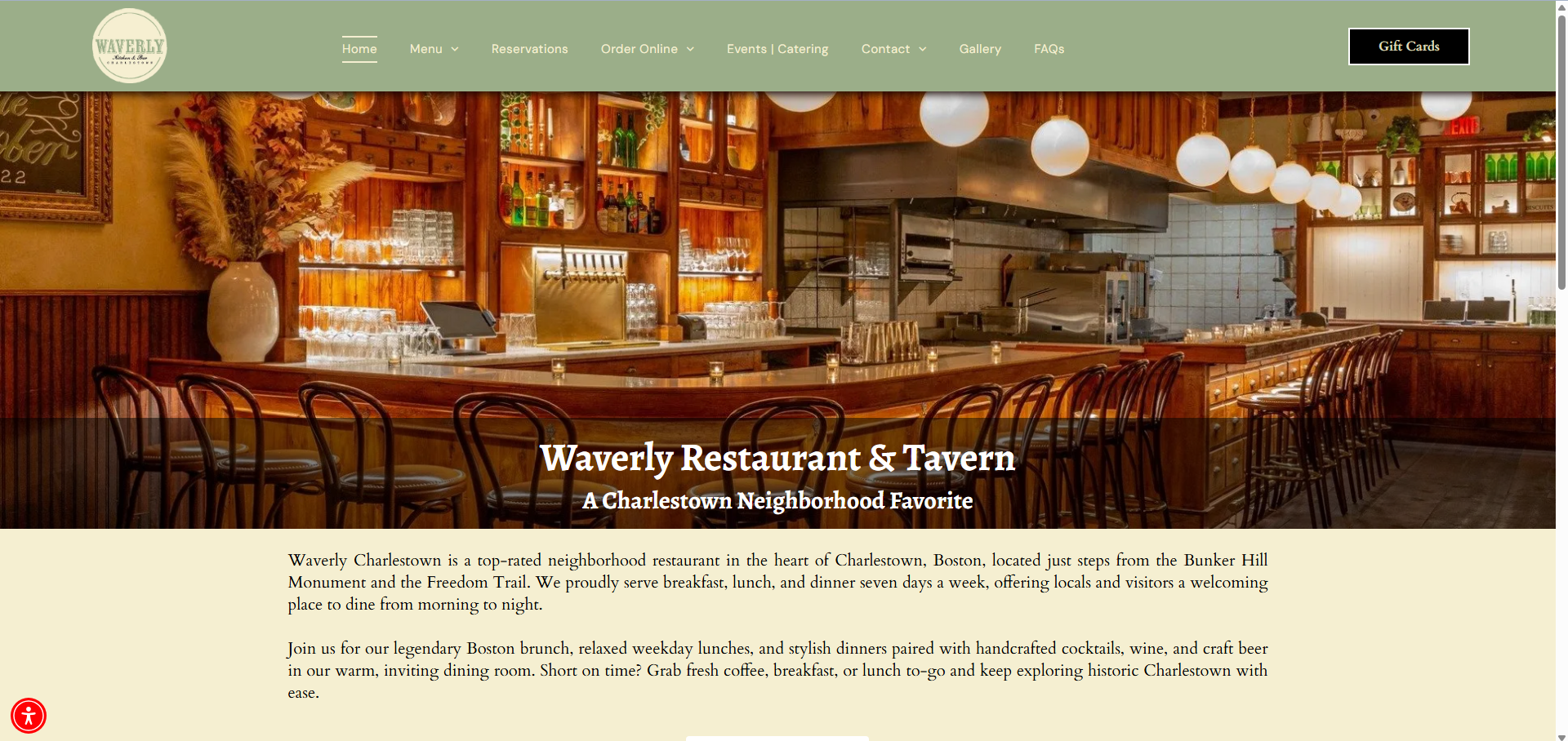 Waverly Restaurant & Tavern website project showcasing restaurant and hospitality marketing with professional website design, local SEO, Google Business Profile optimization, and digital marketing services developed by V360Media.