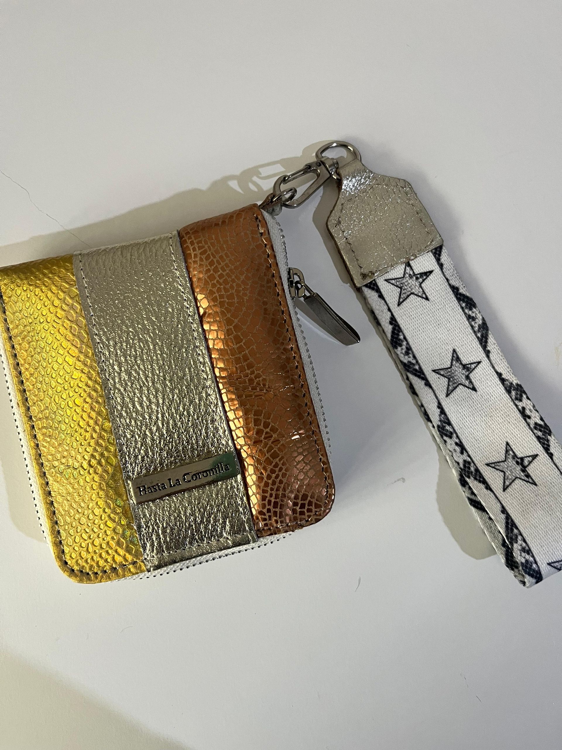 Billetera mini oro