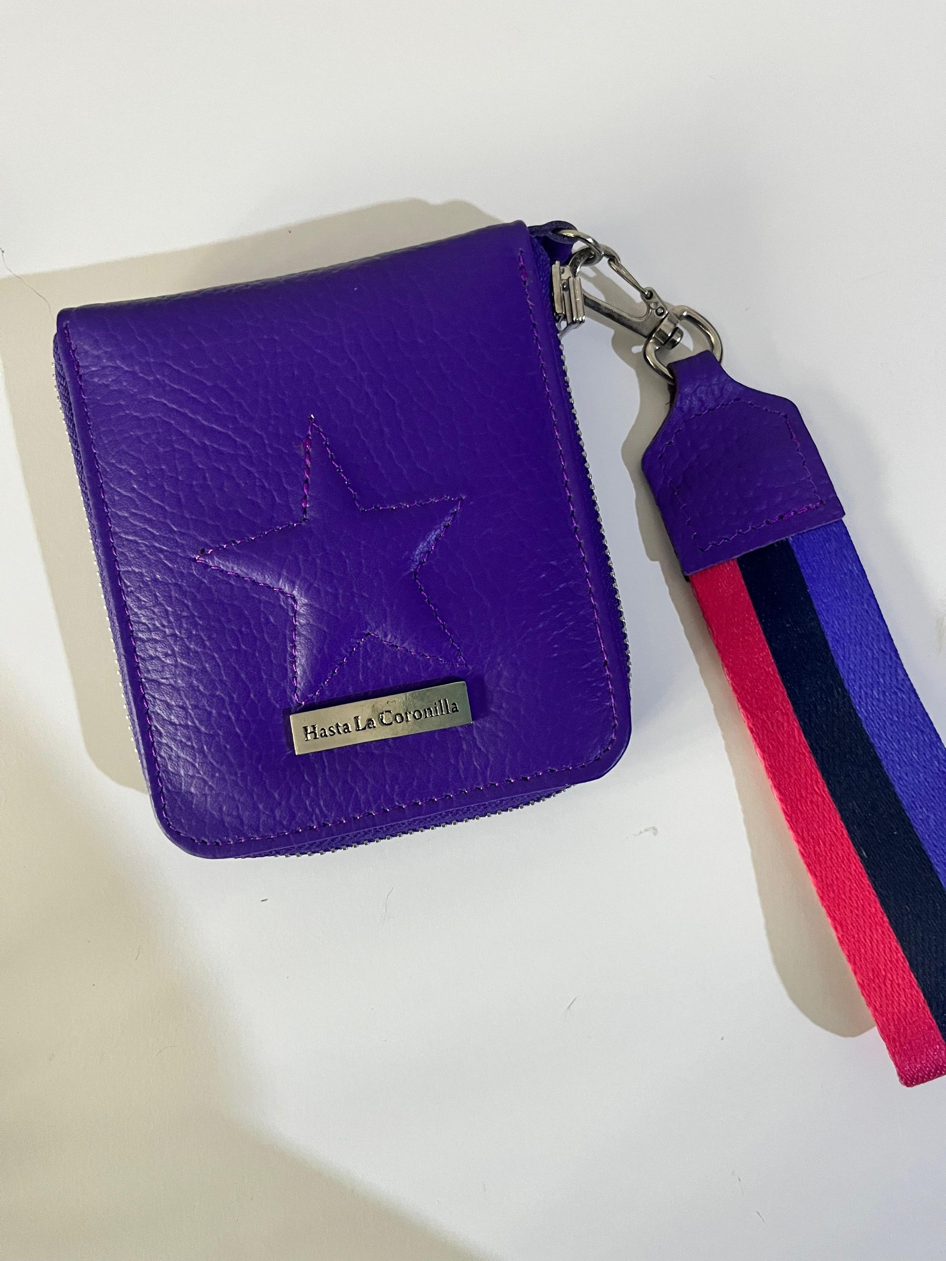 Billetera Mini estrella morada