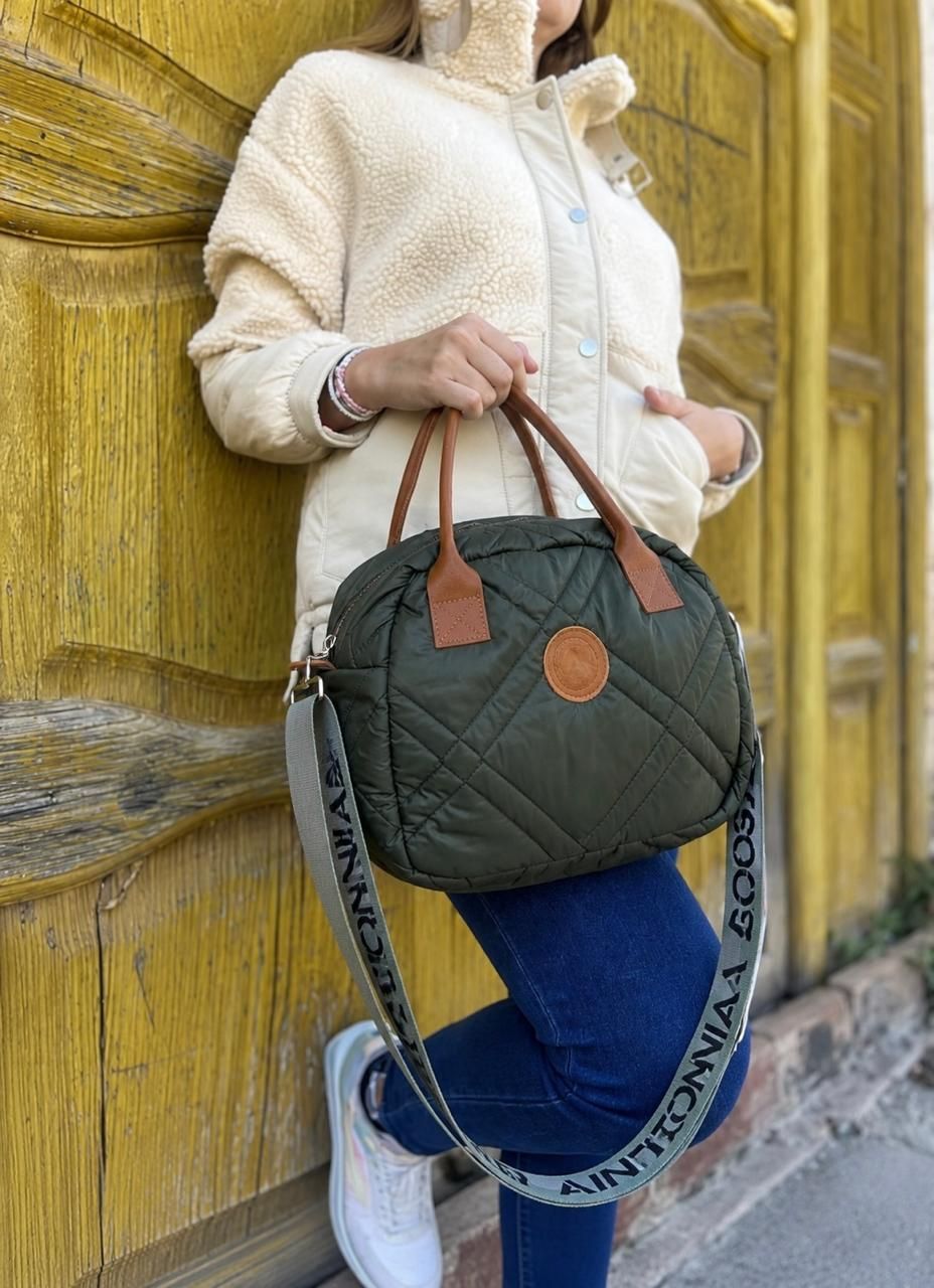 Bandolera lupita verde militar