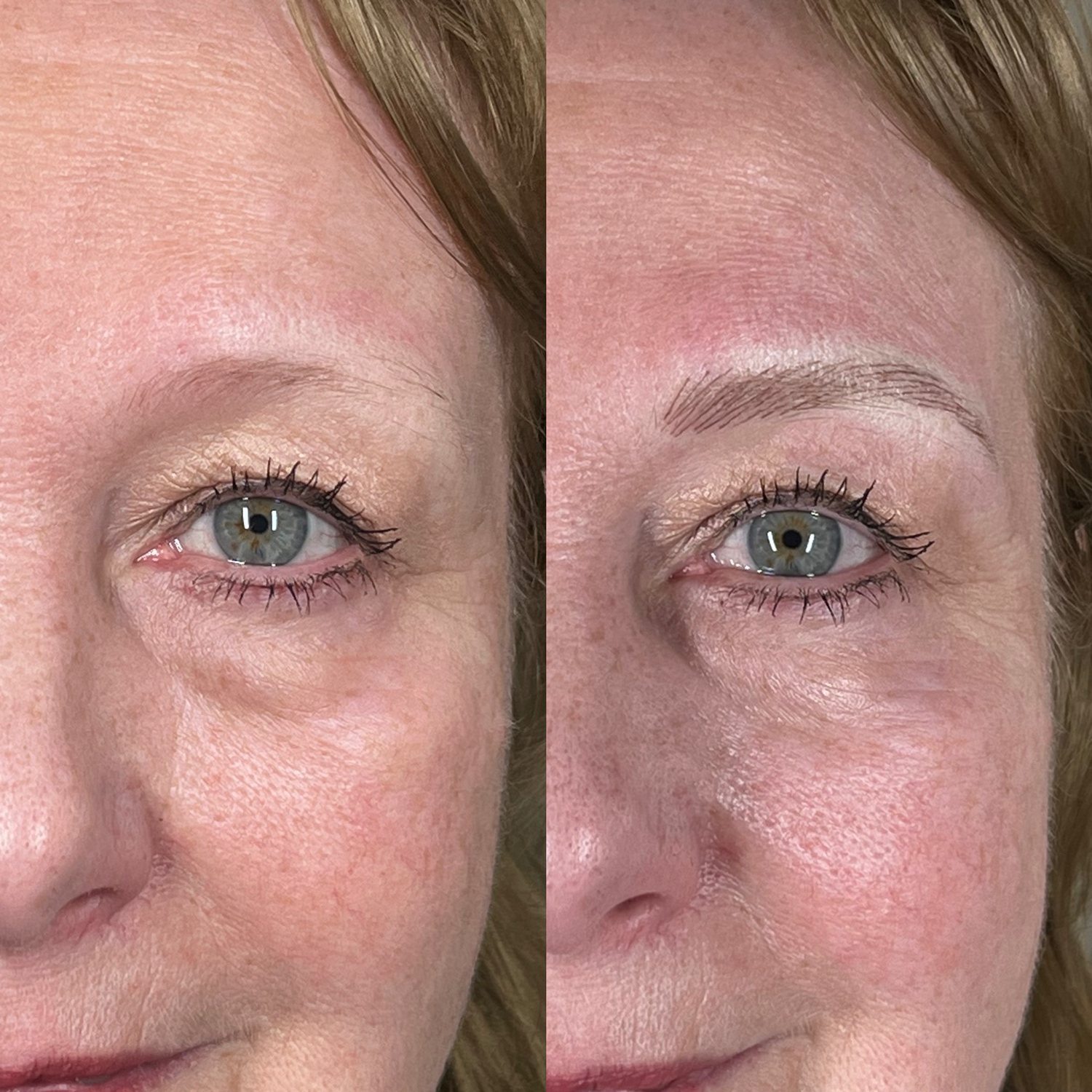 Permanent makeup eyes