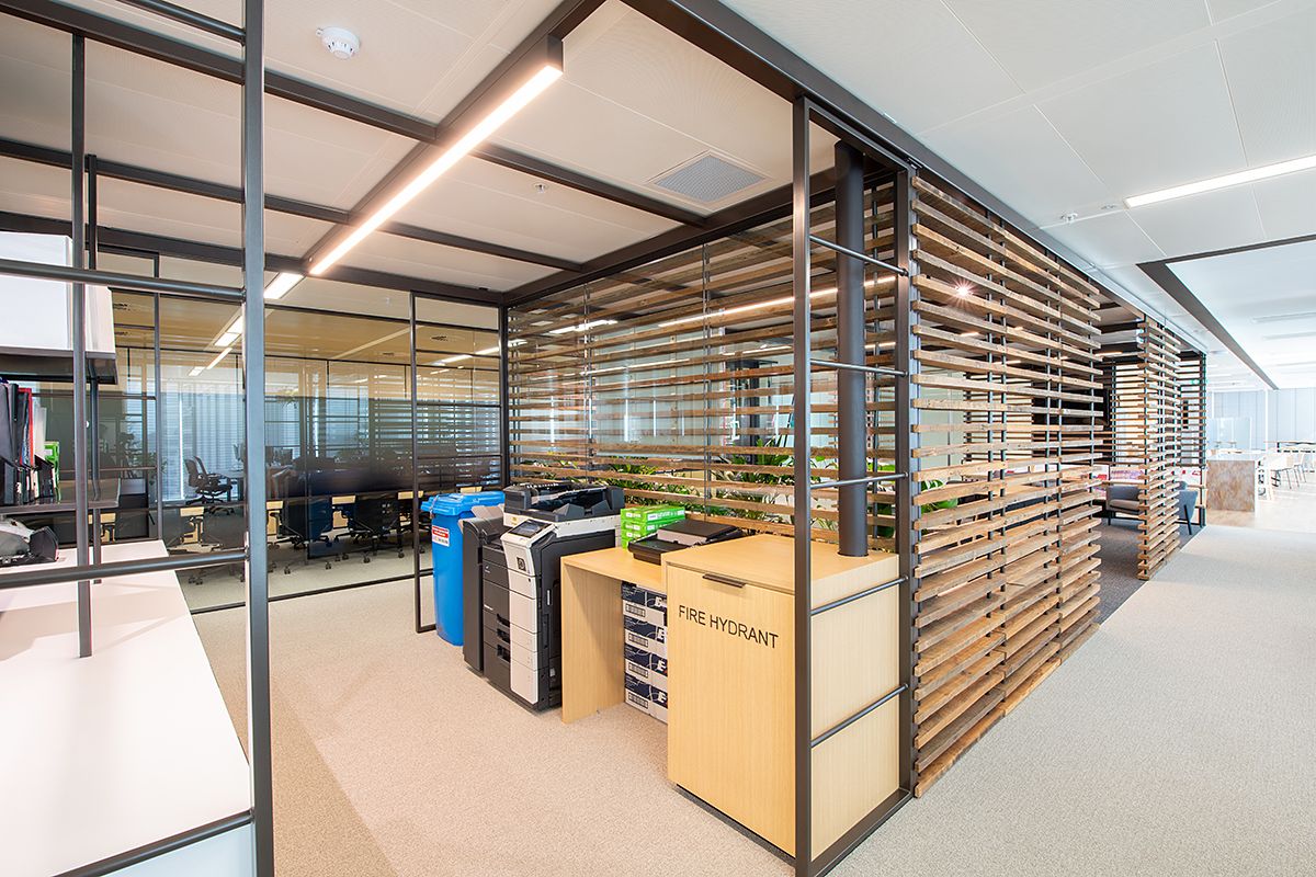 A kitchen with a table and chairs and a yellow refrigerator. — Concept Kitchens In Thrumster, NSW