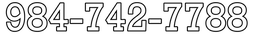 A black and white image of a phone number on a white background.