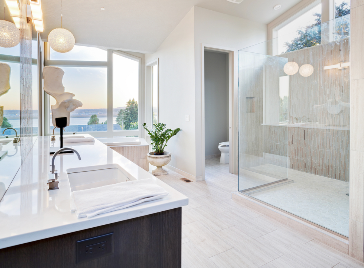 Bathroom a Newly Renovated Bathroom with White Tiles — Mid Coast Tile Co in Taree, NSW