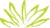 A drawing of a green leaf on a white background