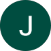 The letter j is in a green circle on a white background.