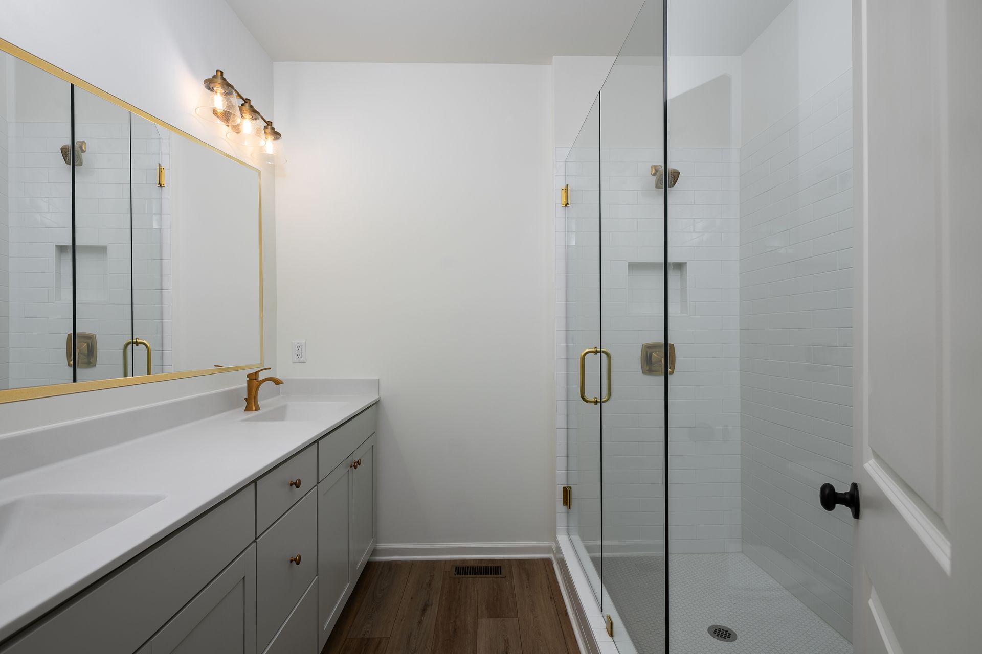 Songbird Apartments Bathroom with Glass Shower