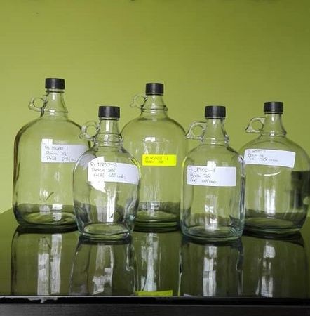 Envases de vidrio transparente