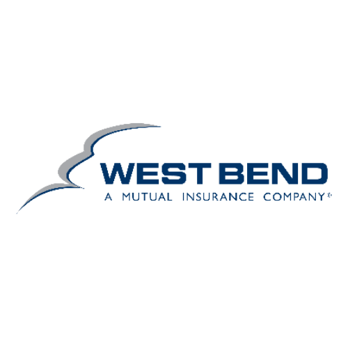The west bend logo is a mutual insurance company.