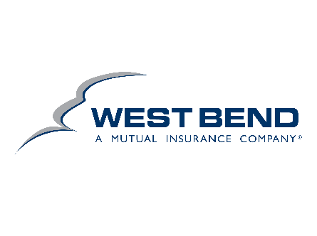 The west bend logo is a mutual insurance company.