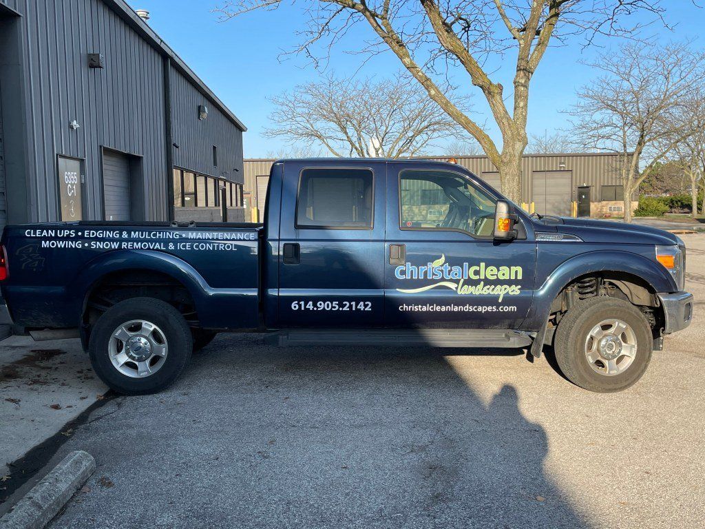 Black Pickup Truck - Columbus, OH - Christal Clean Landscapes