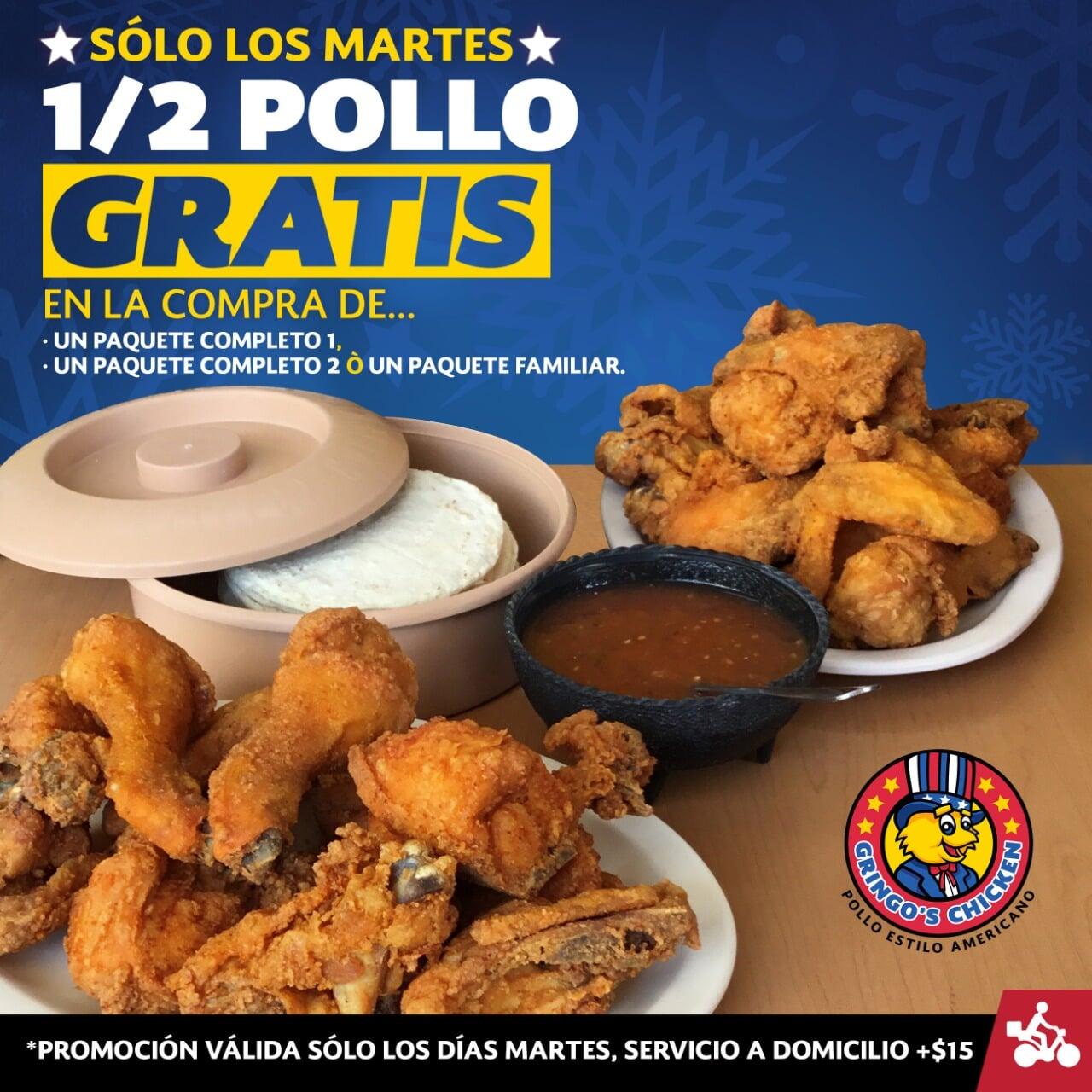 GRINGO'S CHICKEN - Promociones Martes
