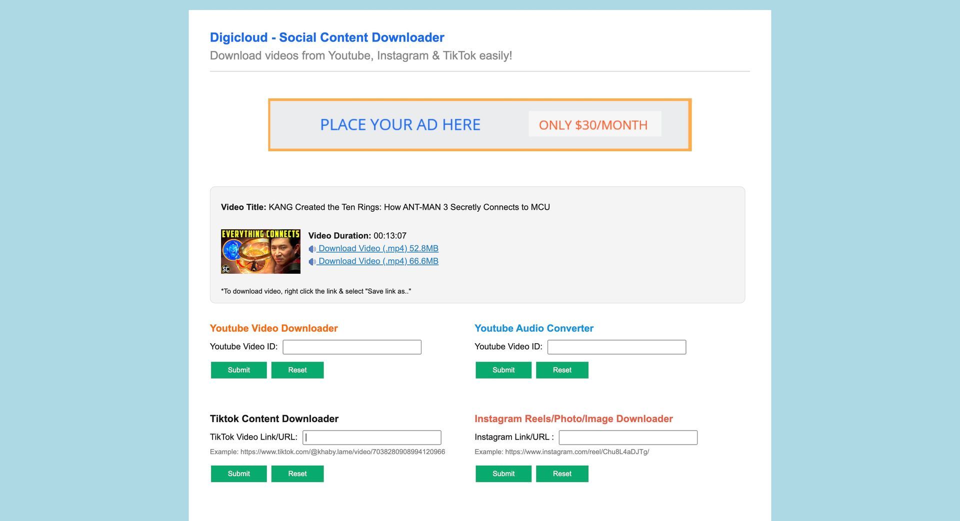 click to go to website tool