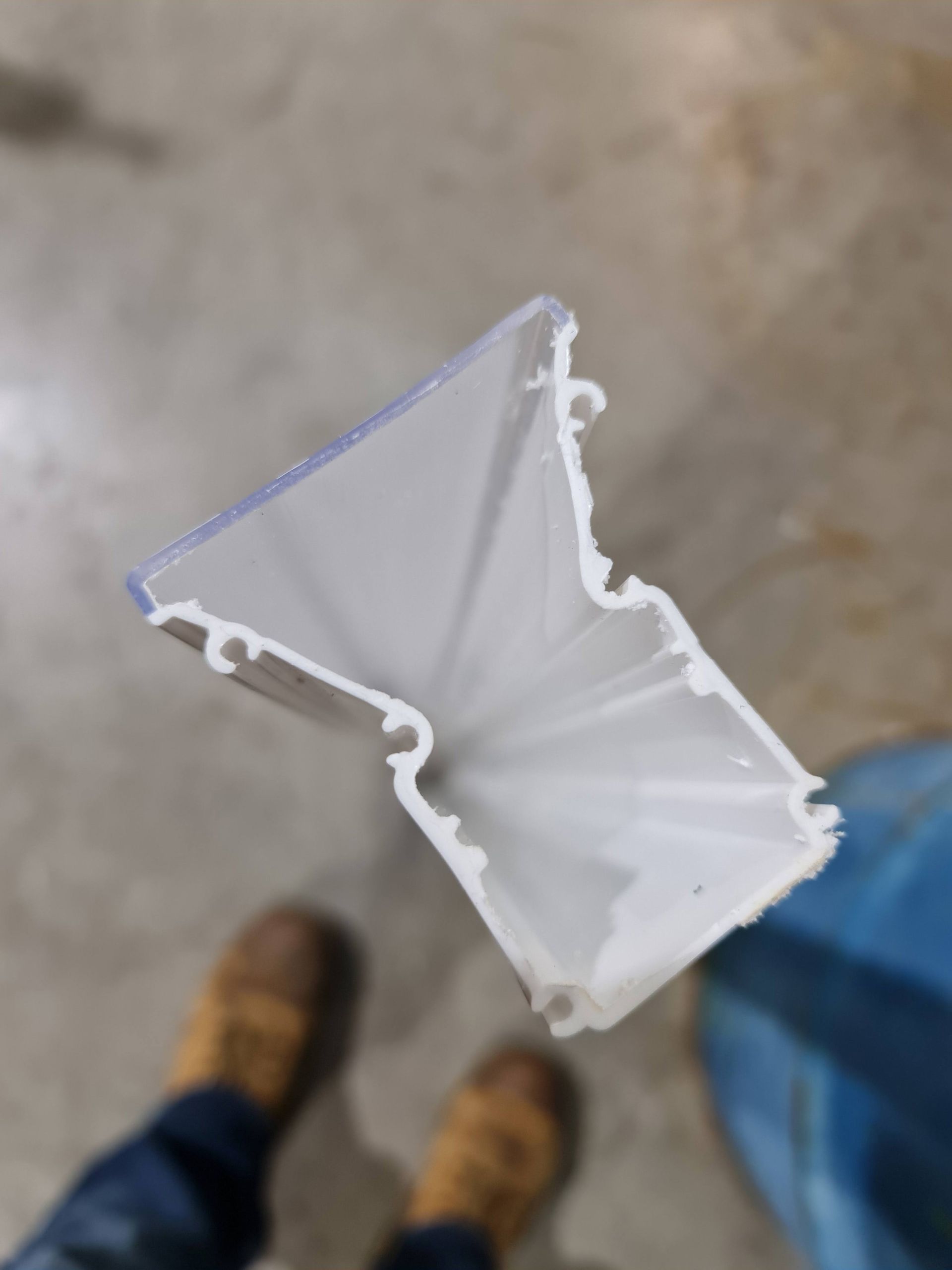 Newly extruded white plastic | Nowra, NSW | Fenske Tooling Pty. Ltd.
