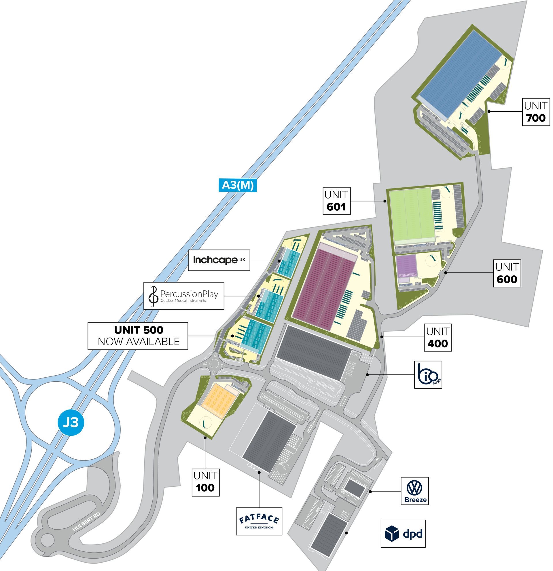Dunsbury Park Regional Map