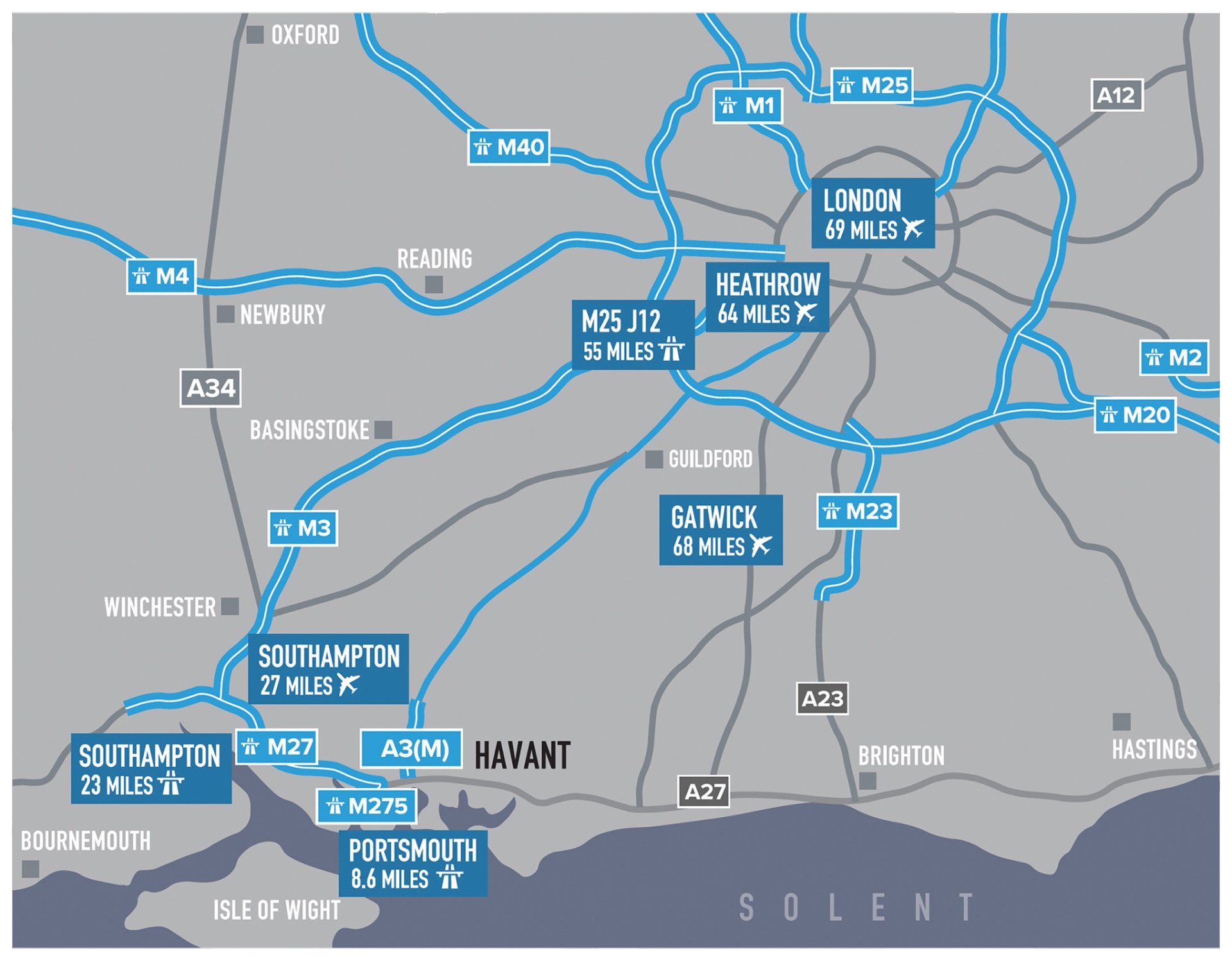 Dunsbury Park regional Map