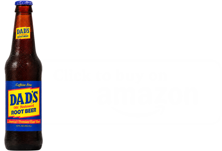 Dad's Old Fashioned Root Beer Singles To Go packet box, blue and red with yellow logo and zero sugar label