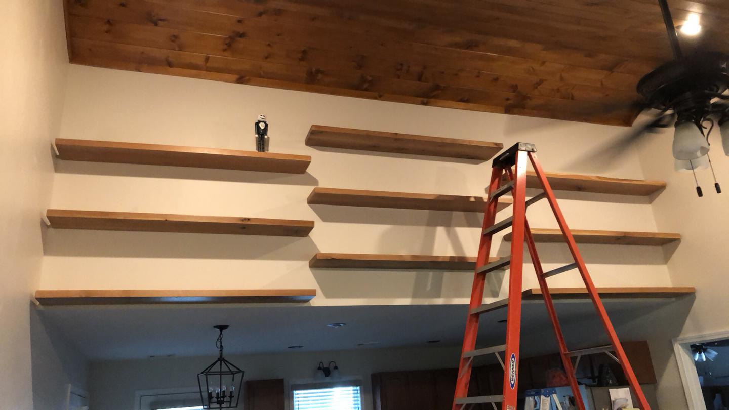 Reclaimed Wood Shelves